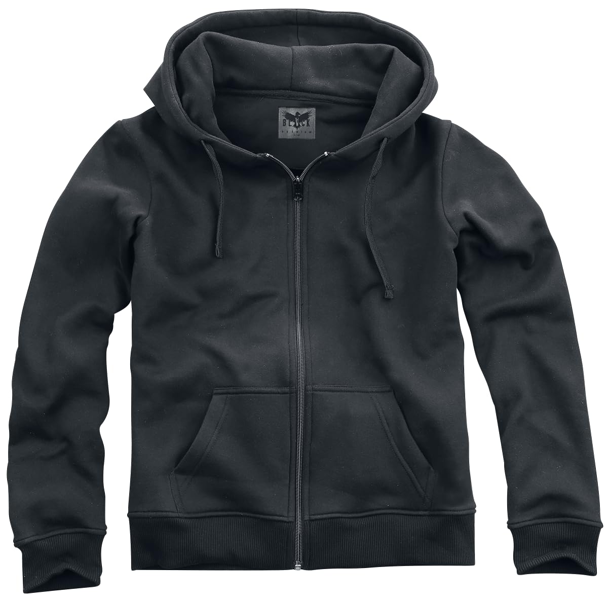 black-premium-kapuzenpullover-damen-schwarz-k-ngurutasche-l image 6