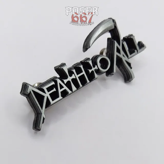 death-to-all-logo-3d-pin-antik-silber-60-mm image 1