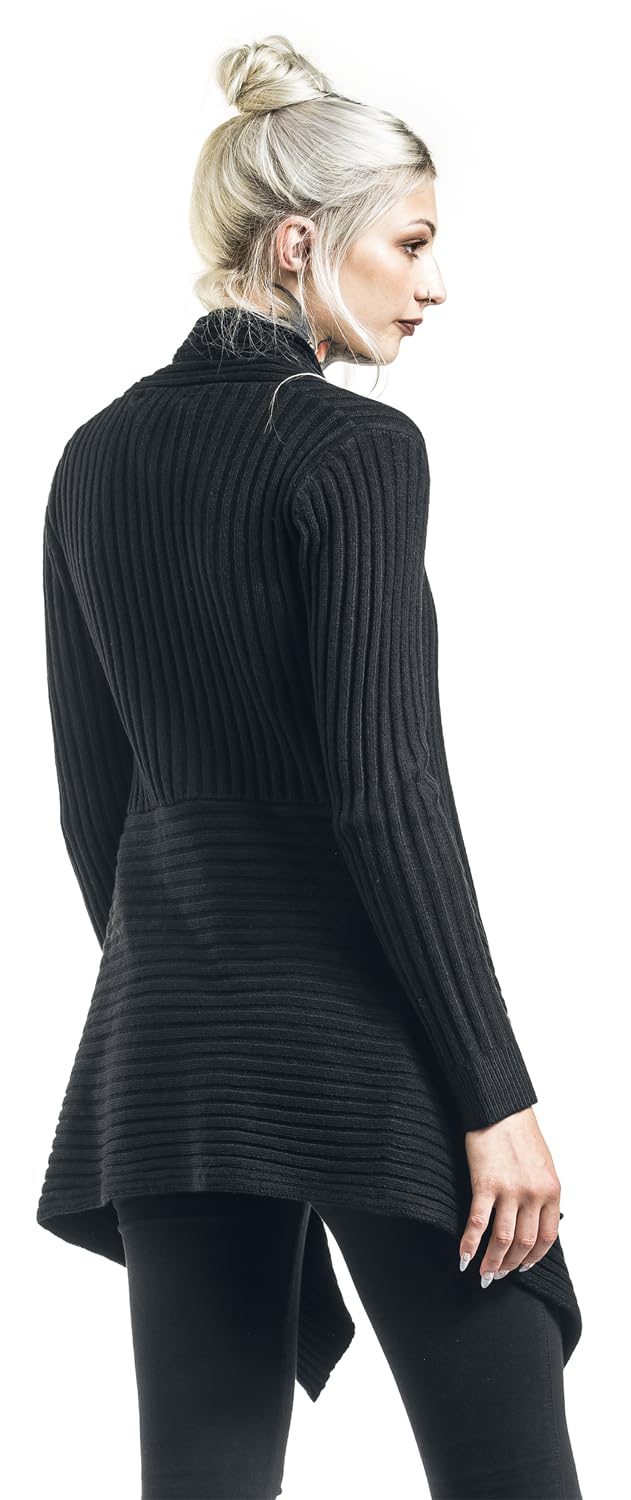 black-premium-by-emp-strick-cardigan-schwarz-m-schalkragen image 5