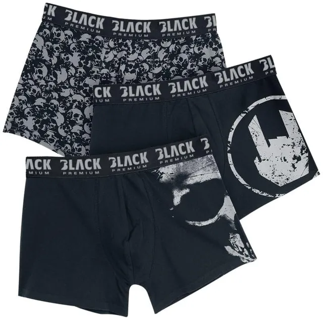 black-premium-by-emp-herren-boxershorts-schwarz-grau-s-3er-pack image 1