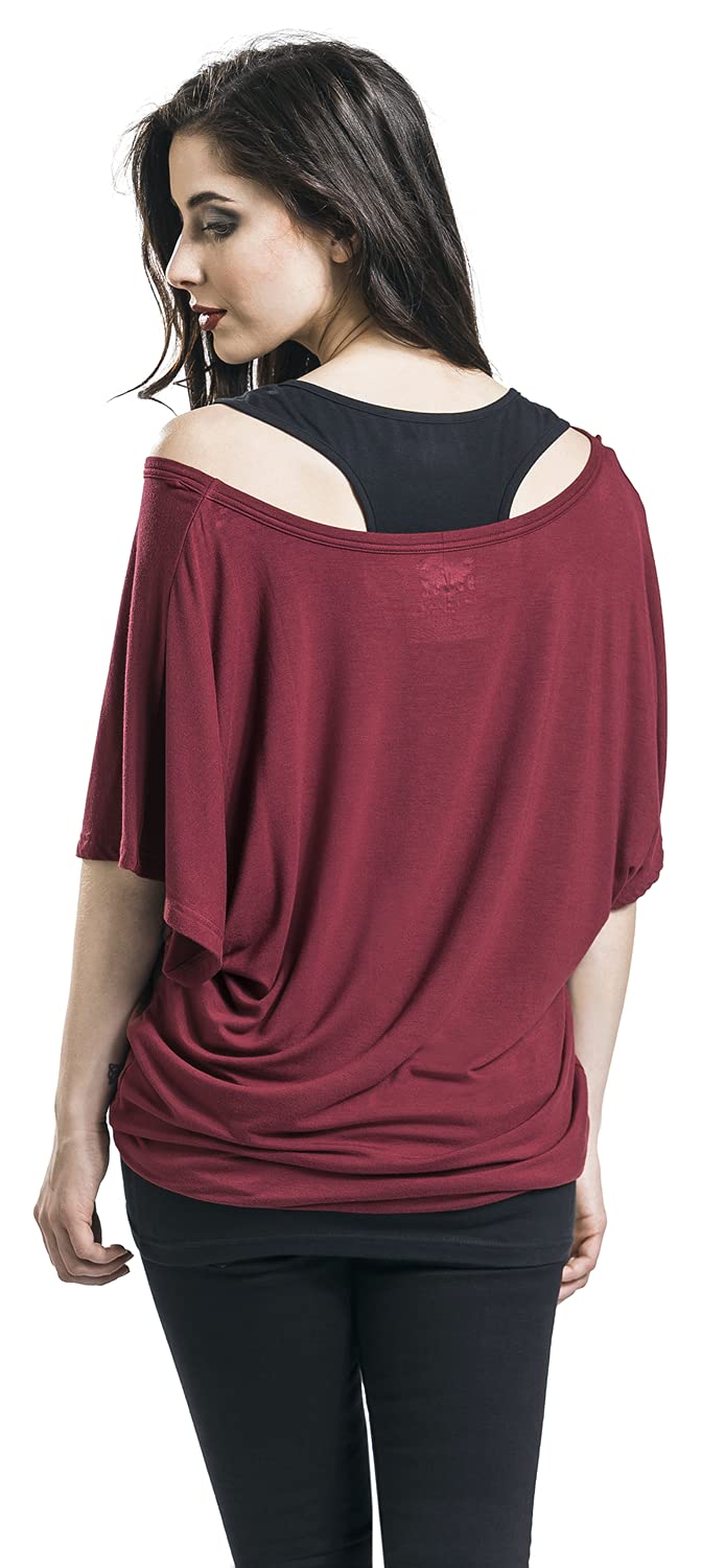 black-premium-by-emp-double-layer-t-shirt-gitarre-damen-xxl image 8