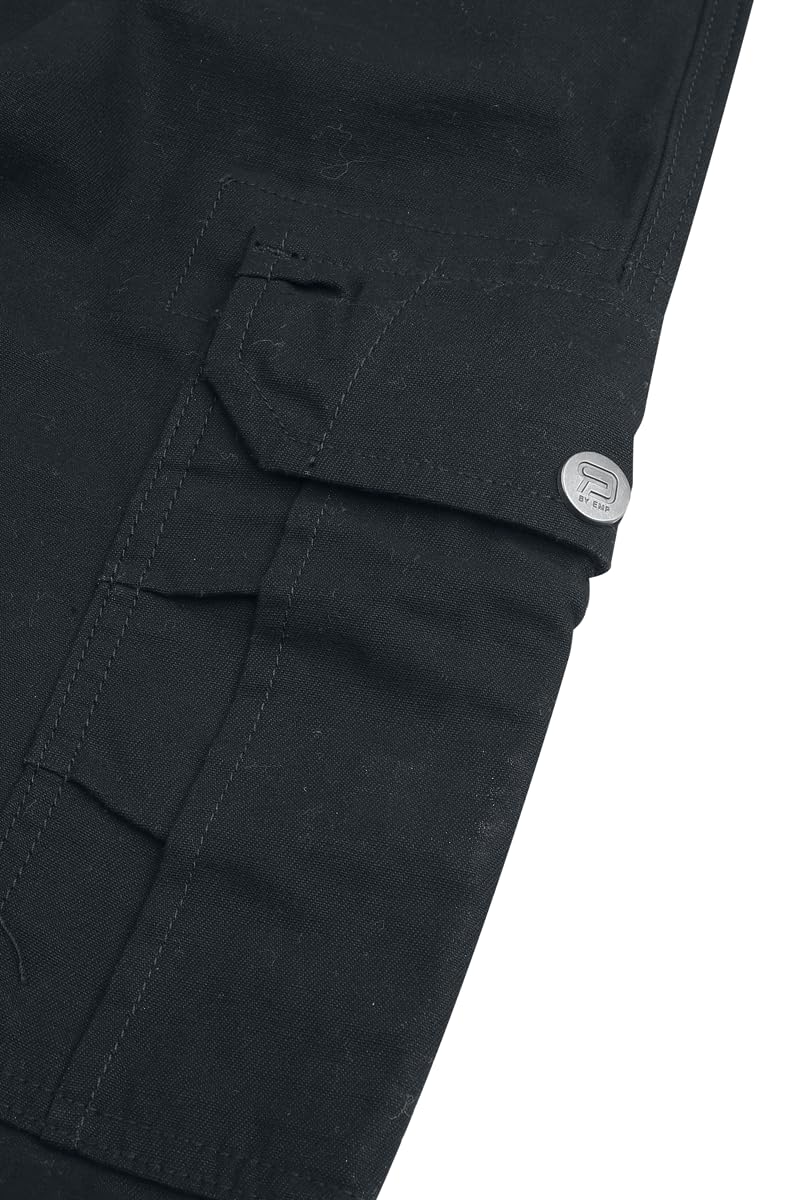 red-by-emp-hosen-herren-cargohose-schwarz-straight-fit-gr-e-l image 3