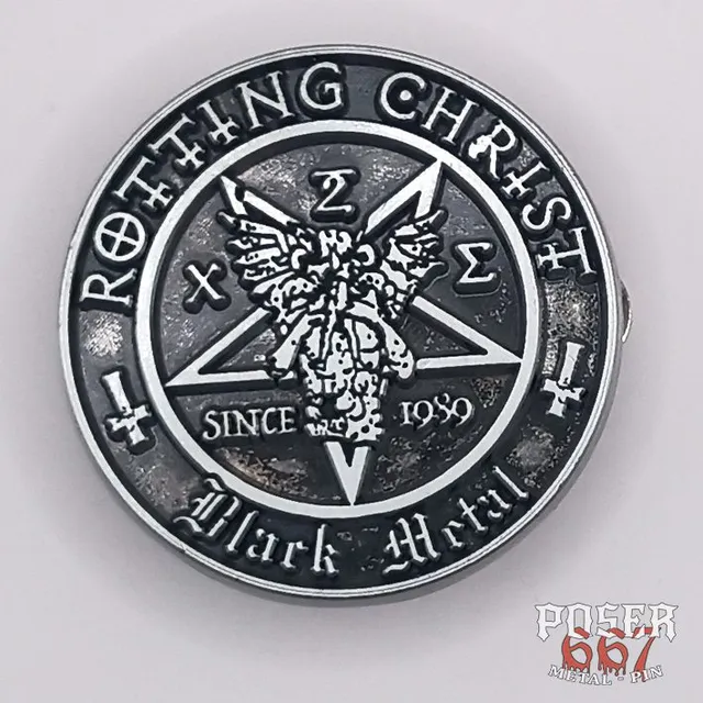 rotting-christ-since-1989-pin-metallpin-4-5-cm-silber image 1