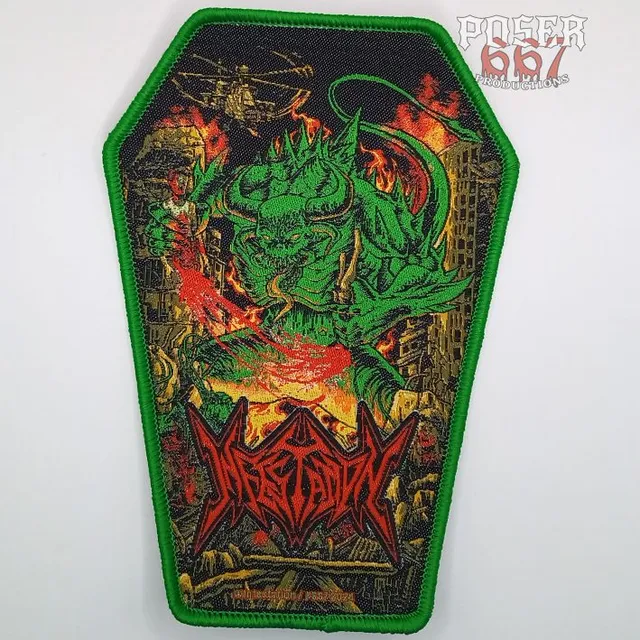 infestation-the-vermin-within-patch-gewebt-12cm-schwarz image 1