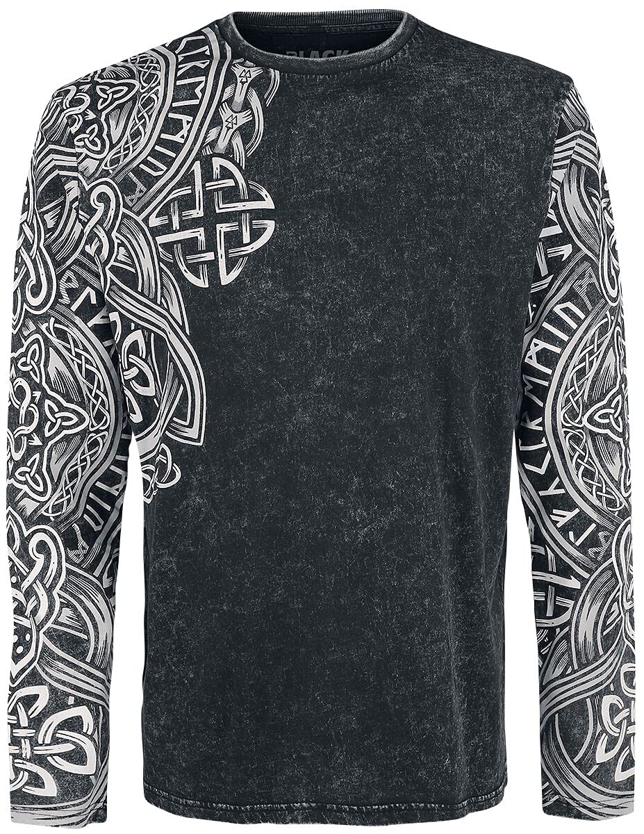 black-premium-by-emp-longsleeves-schwarzes-langarmshirt-l image 1