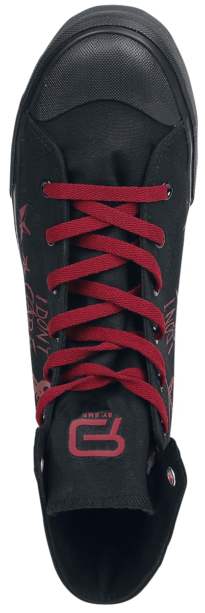 red-by-emp-sneaker-schwarz-rot-mit-print-eu-36 image 7