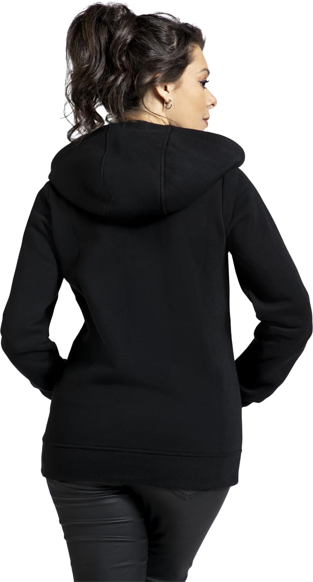 black-premium-kapuzenpullover-damen-schwarz-k-ngurutasche-l image 5