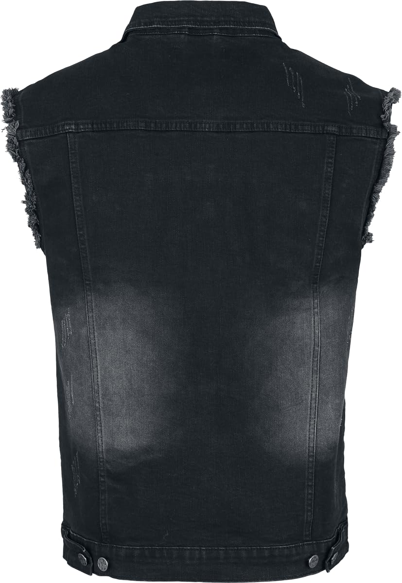 black-premium-by-emp-graue-jeans-weste-used-look-xxl image 2