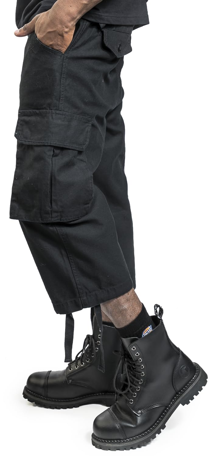 black-premium-army-vintage-cargohose-herren-schwarz-3-4 image 6