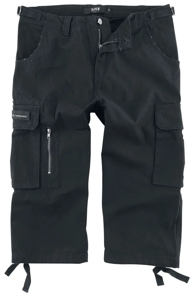 black-premium-army-vintage-cargohose-herren-schwarz-3-4 image 1