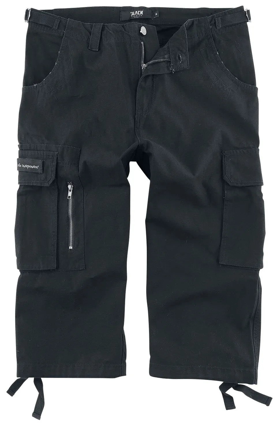 black-premium-army-vintage-cargohose-herren-schwarz-3-4 image 1