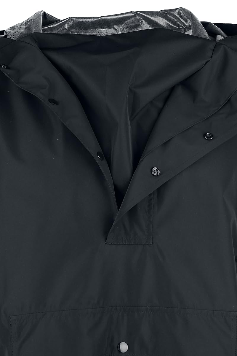 red-by-emp-m-ntel-unisex-regenmantel-schwarz-kapuze image 6