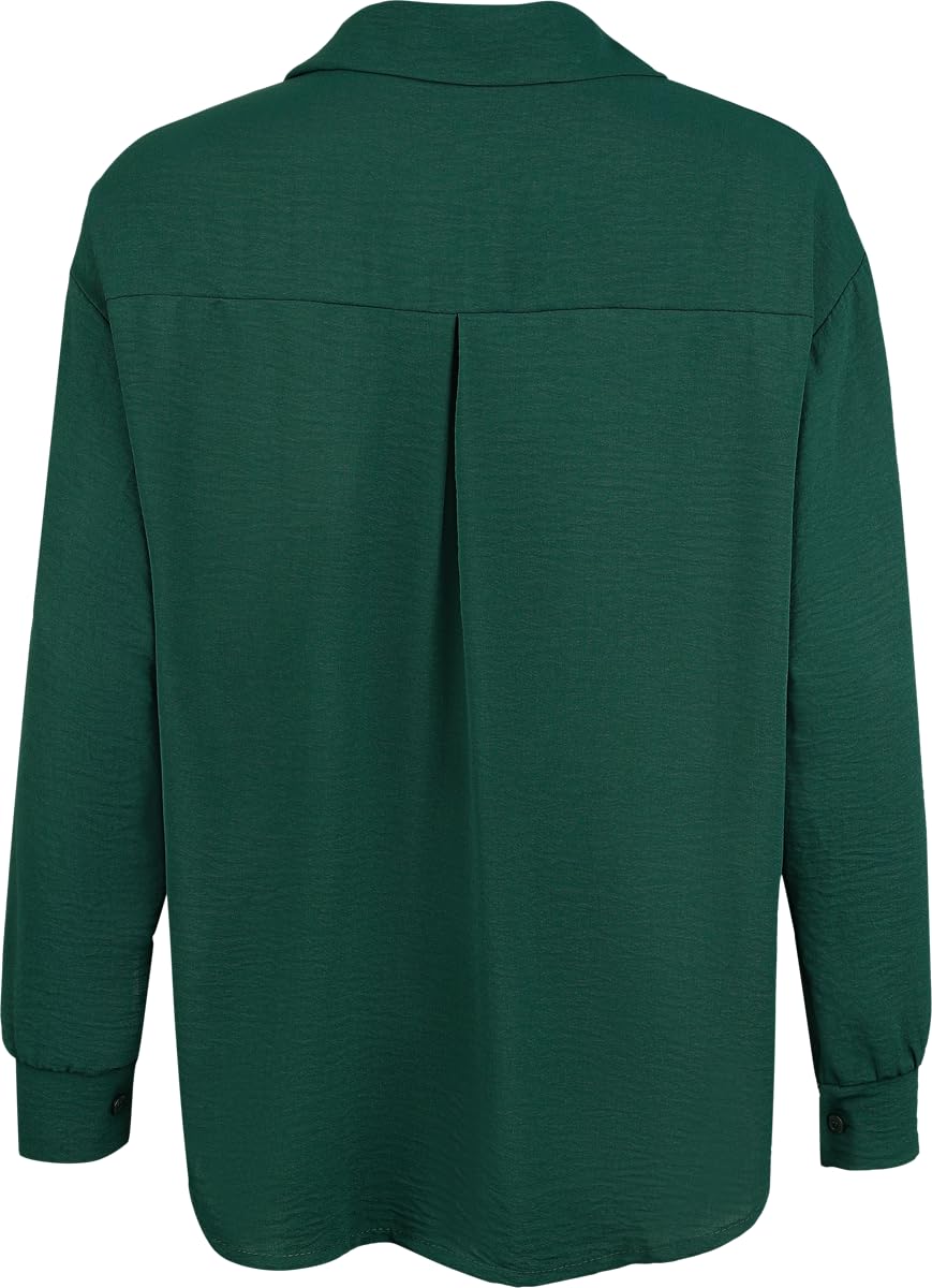 red-by-emp-basic-bluse-damen-khaki-hemd image 3
