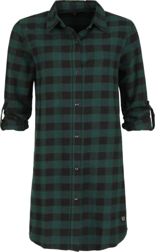 red-by-emp-damen-bluse-schwarz-gr-n-hemdkragen-gr-e-l image 7
