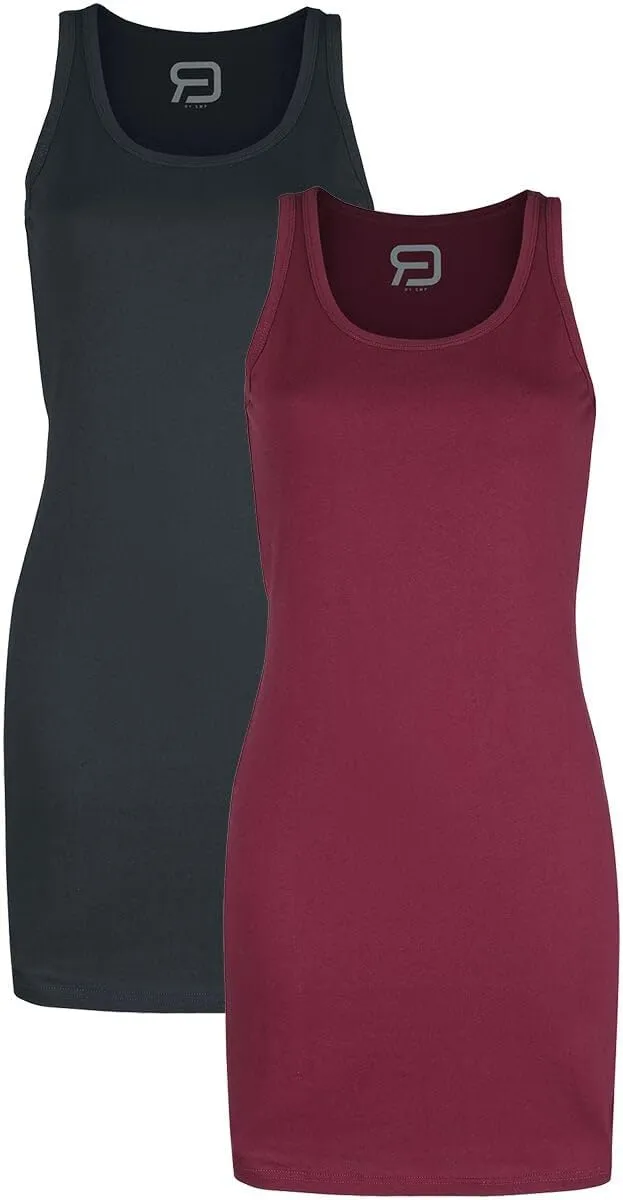 red-by-emp-kleider-damen-kurz-schwarz-rot-2er-pack image 1