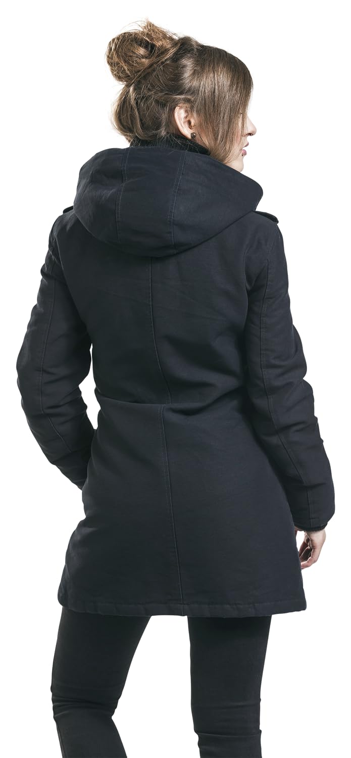 black-premium-jacken-winterjacke-schwarz-xs-kapuze image 7