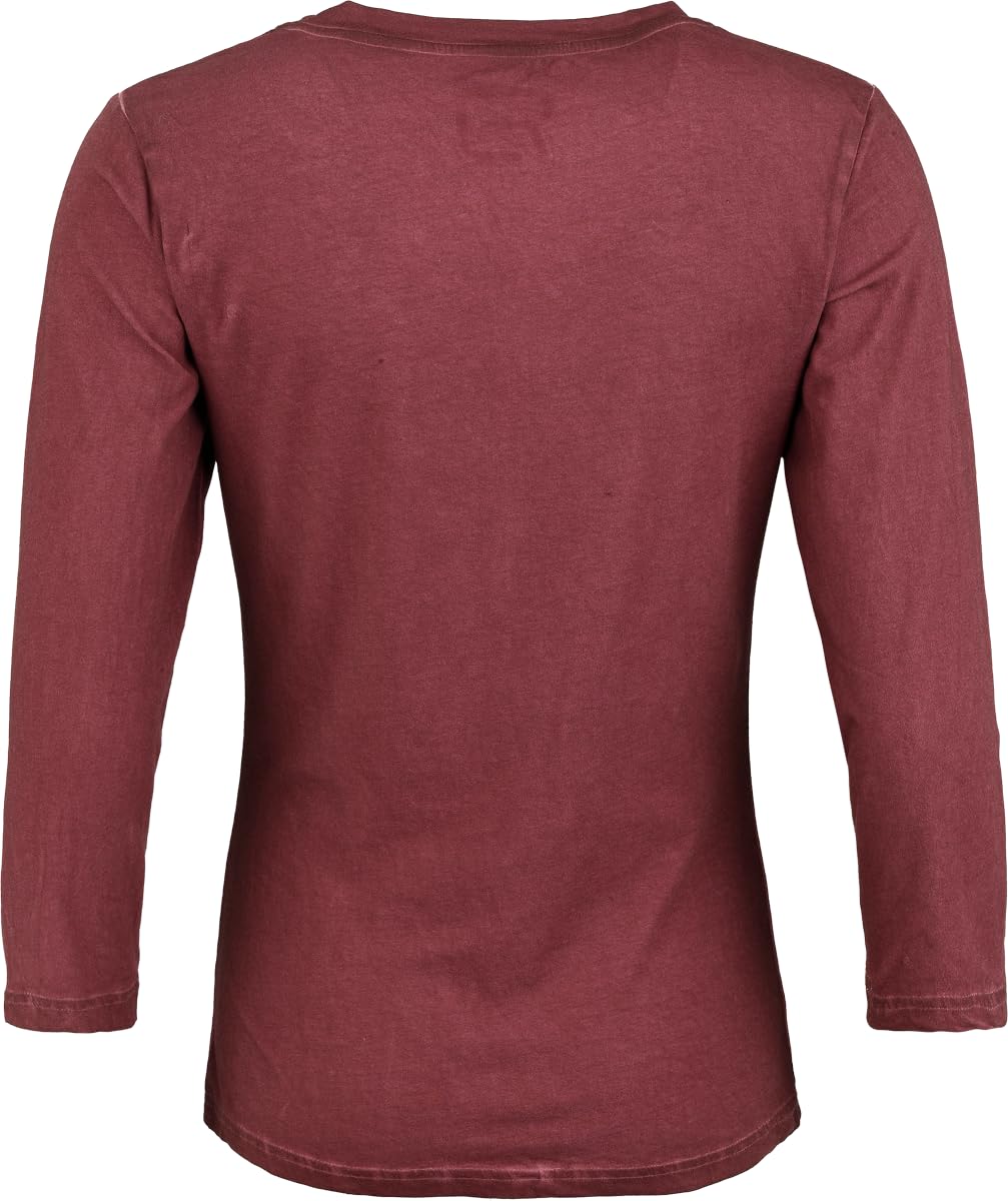 red-by-emp-longsleeves-damen-3-4-shirt-bordeaux-m image 3