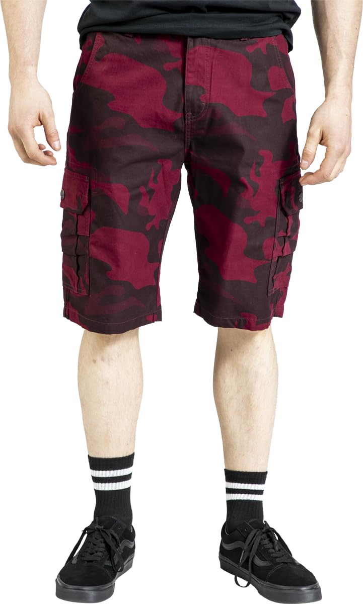 red-by-emp-army-vintage-shorts-rot-herren image 2
