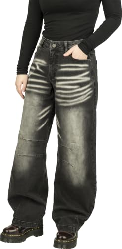 red-by-emp-hosen-damen-jeans-schwarz-barrel-fit-30w-32l image 5