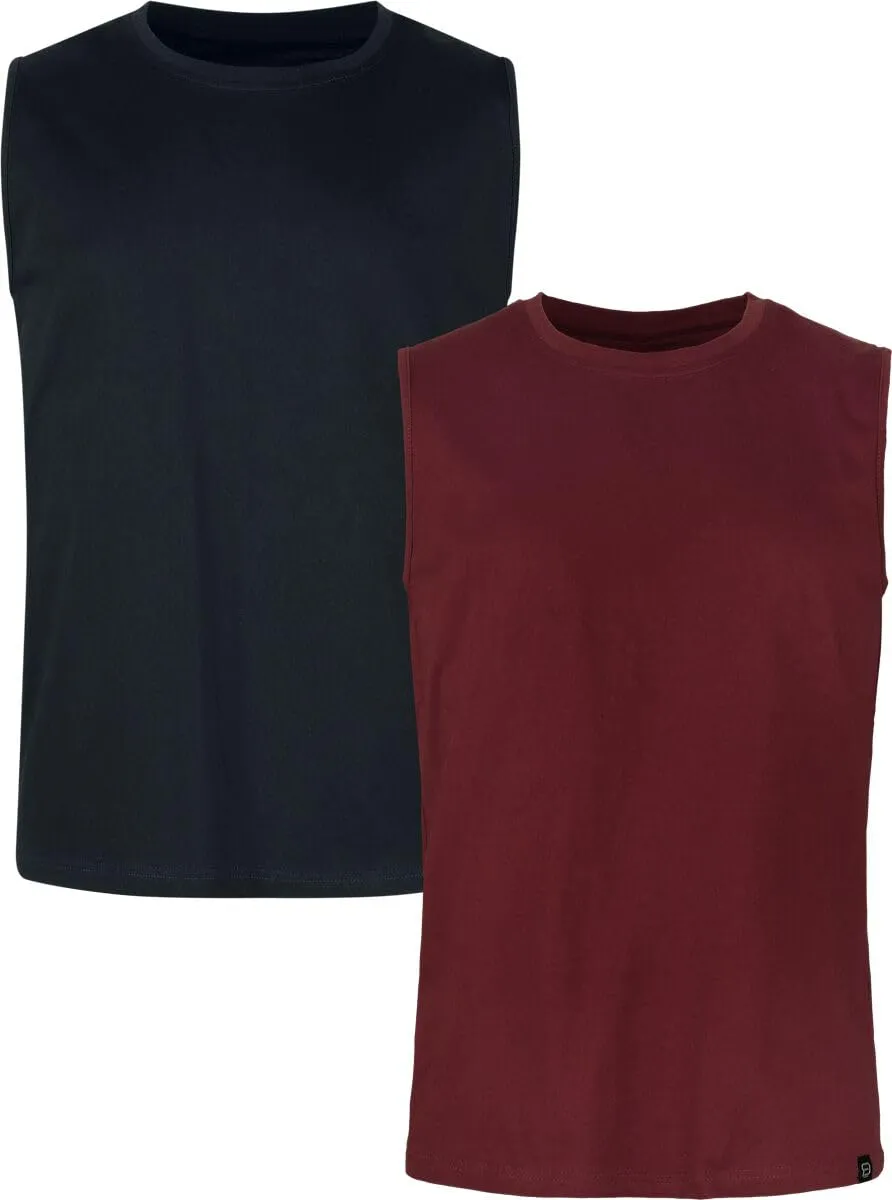red-by-emp-herren-basic-tank-top-schwarz-bordeaux image 1