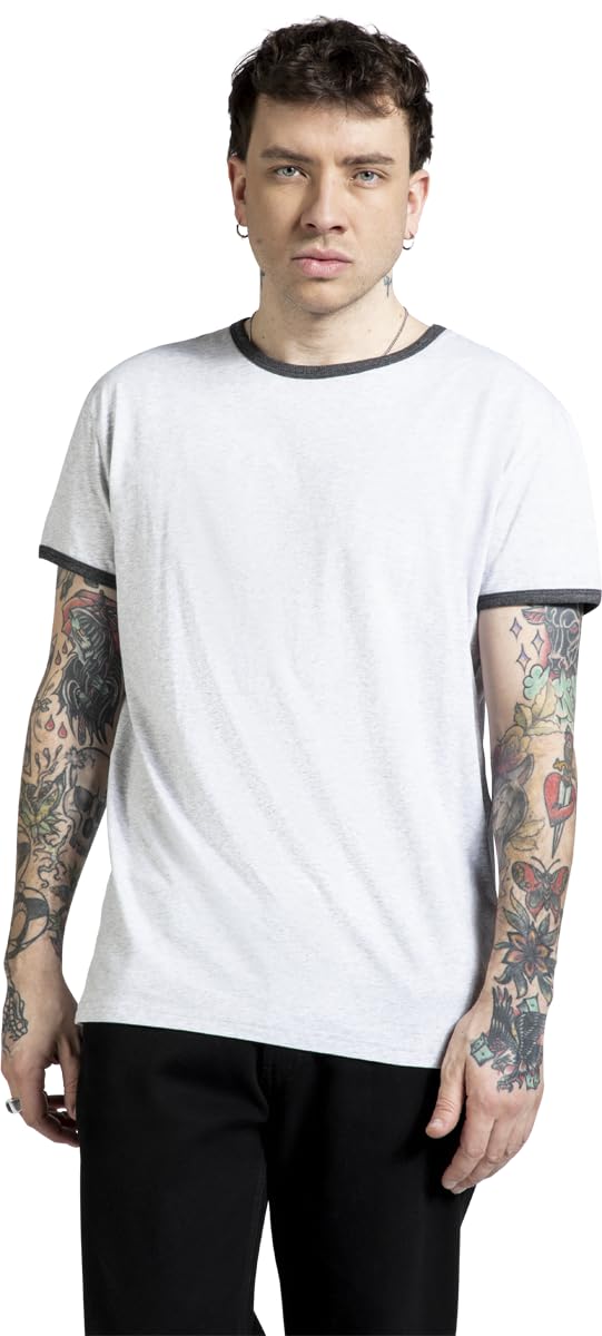 red-by-emp-herren-t-shirt-grau-basic-schwarze-highlights image 2