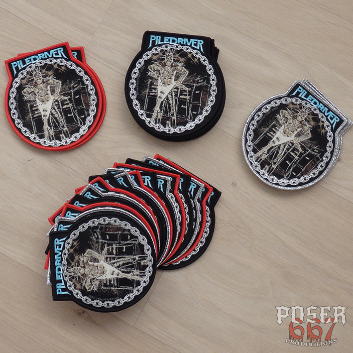piledriver-metal-inquisition-patch-gewebt-9cm-metallic image 2
