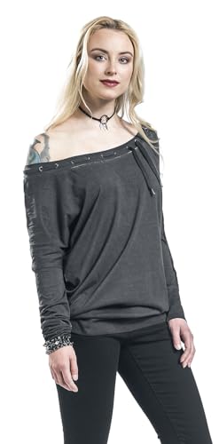 red-by-emp-damen-langarmshirt-grau-xl-tunnelzug-sen-locker image 8