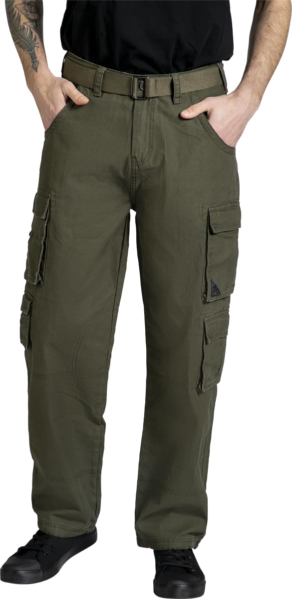 black-premium-herren-cargohose-army-vintage-schwarz image 1