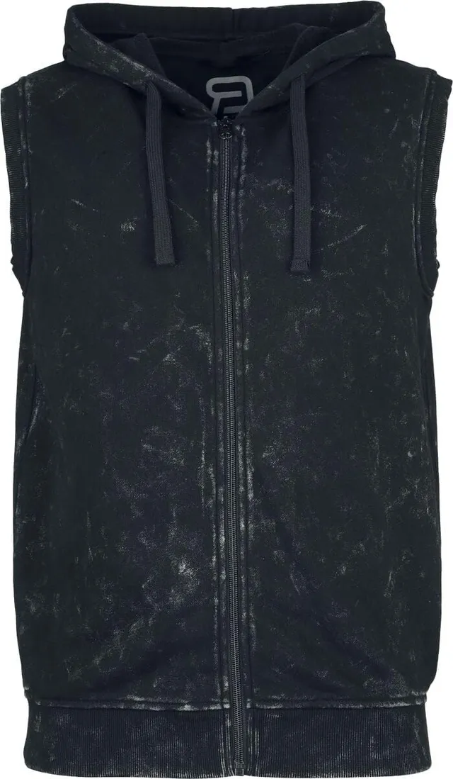 red-by-emp-herren-sweatweste-grau-meliert-kapuze-gr-m image 1