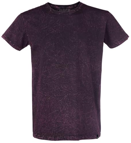 black-premium-t-shirt-dunkelrot-waschung-herren-xl image 8