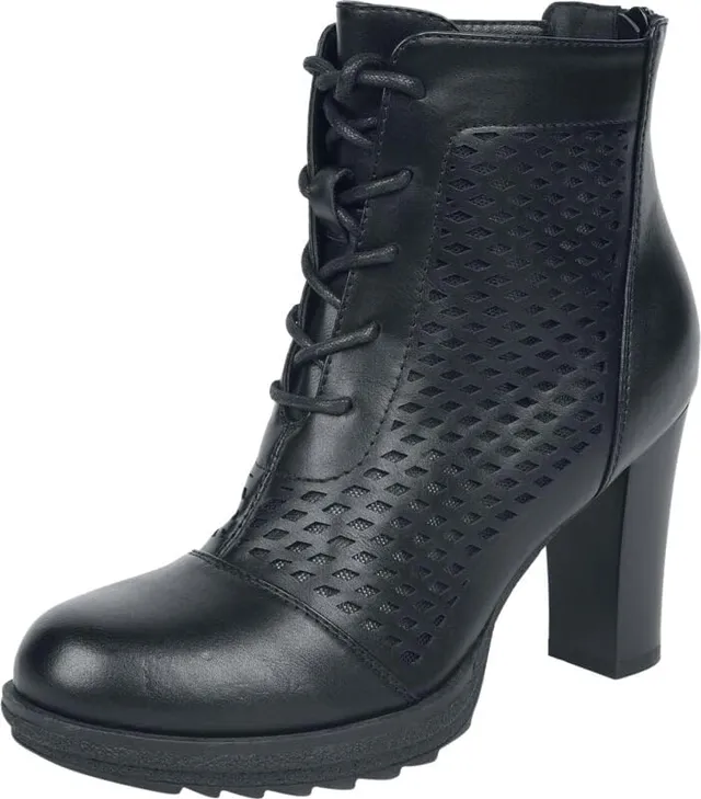 black-premium-by-emp-damen-high-heels-schwarz-rauten-gr-39 image 1