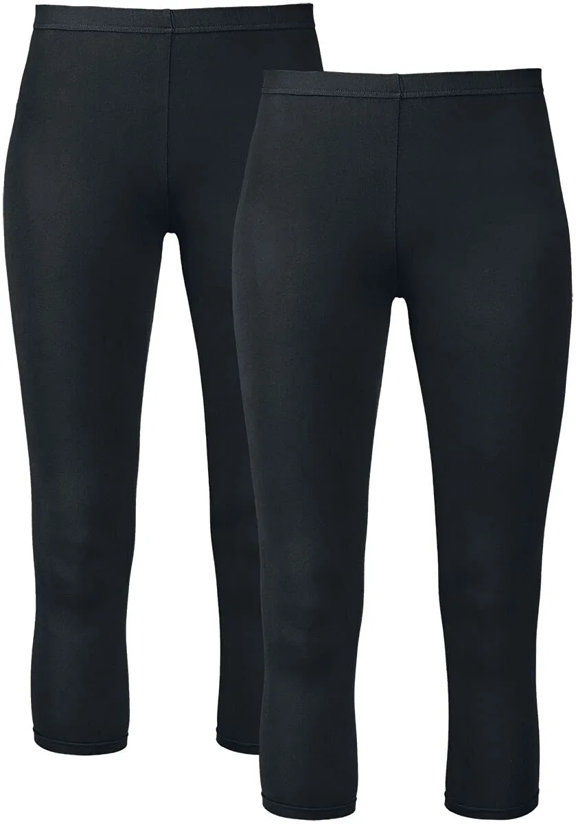 red-by-emp-hosen-7-8-leggings-schwarz-m-doppelpack image 1