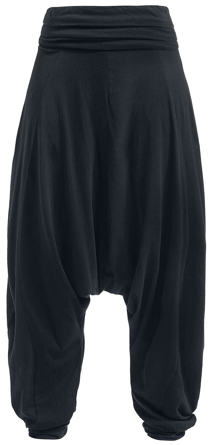 red-by-emp-harems-stoffhose-schwarz-locker-damen image 1