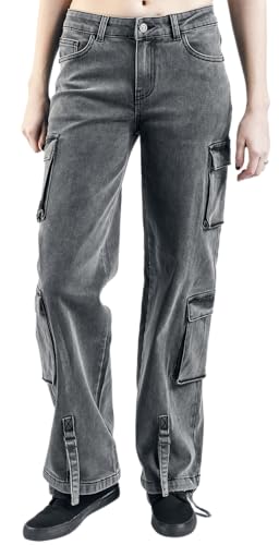 red-by-emp-cargohose-damen-grau-g-rtelschlaufen-taschen image 8