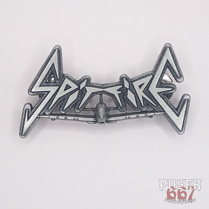 spitfire-3d-logo-pin-anstecker-antik-silber-5-cm image 1