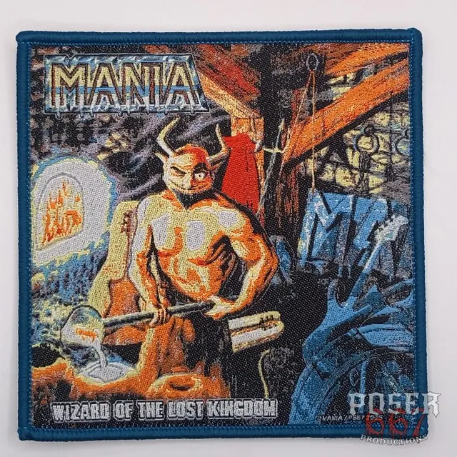 mania-wizard-of-the-lost-kingdom-patch-aufn-her-schwarz-9-5cm image 1