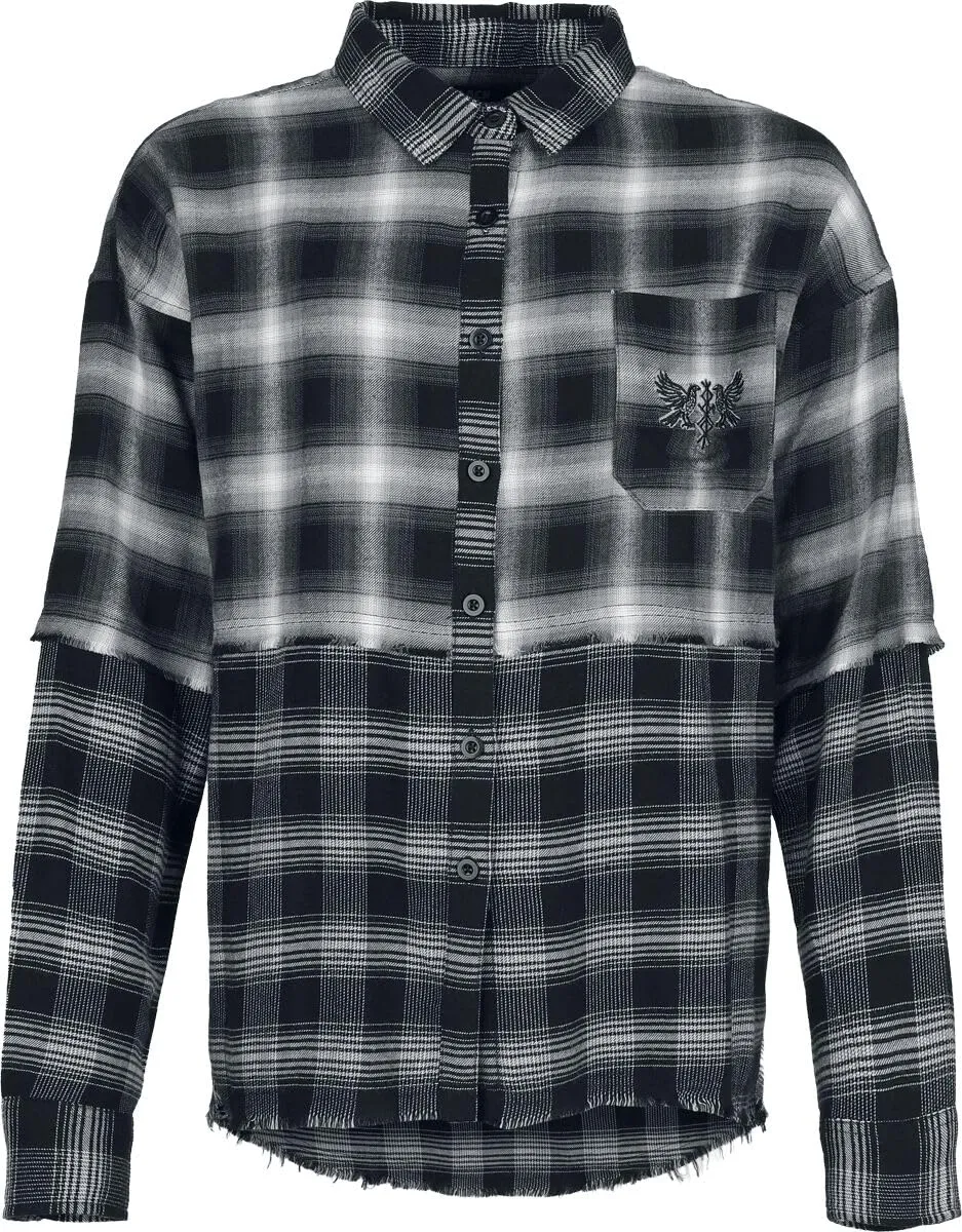 black-premium-by-emp-pagan-roots-flanellhemd-damen-schwarz-gr-m image 1