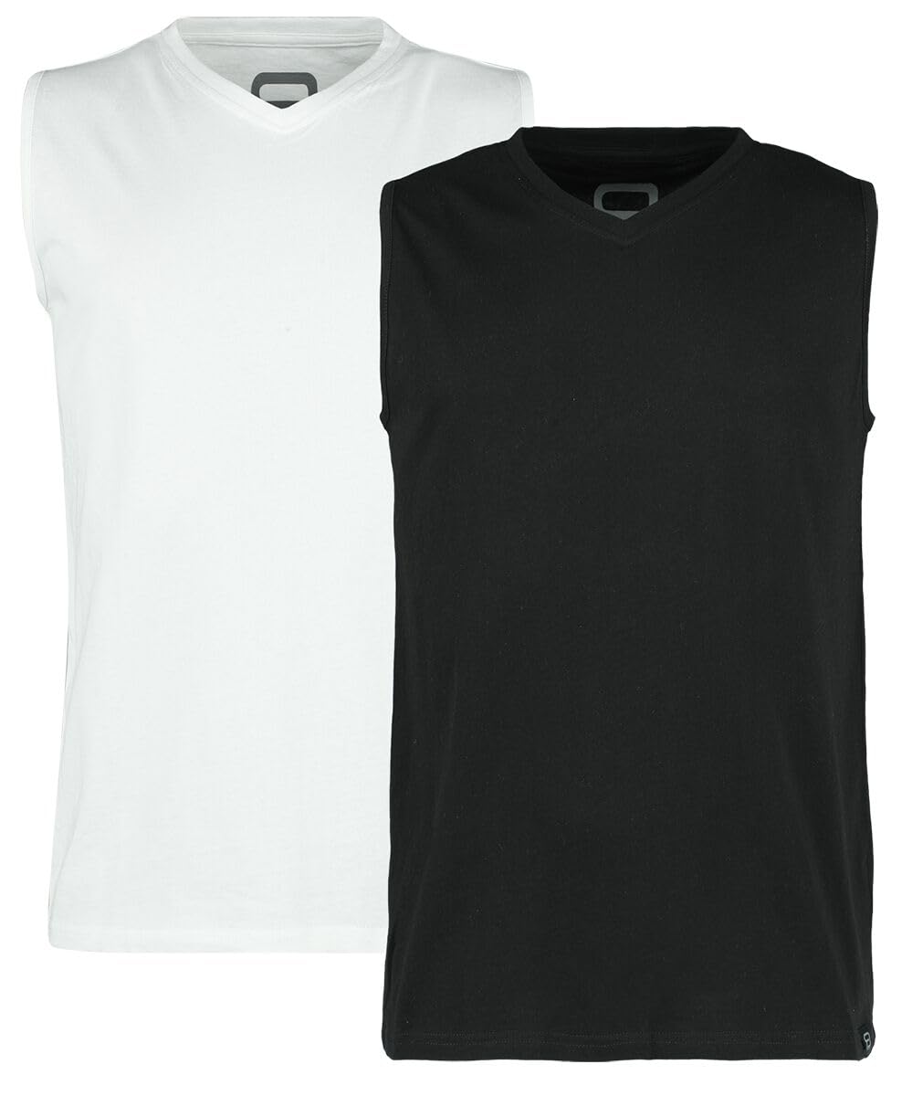 red-by-emp-tank-tops-herren-schwarz-wei-2er-pack image 1