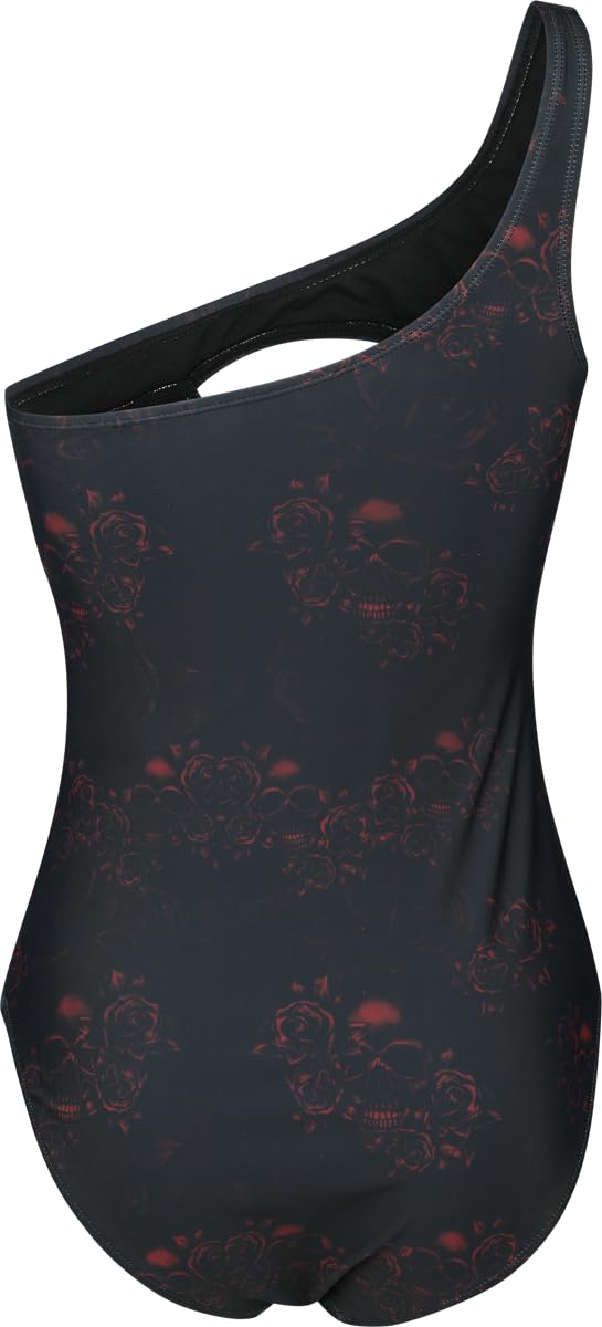 black-premium-by-emp-schwarzer-badeanzug-print-damen-m image 3