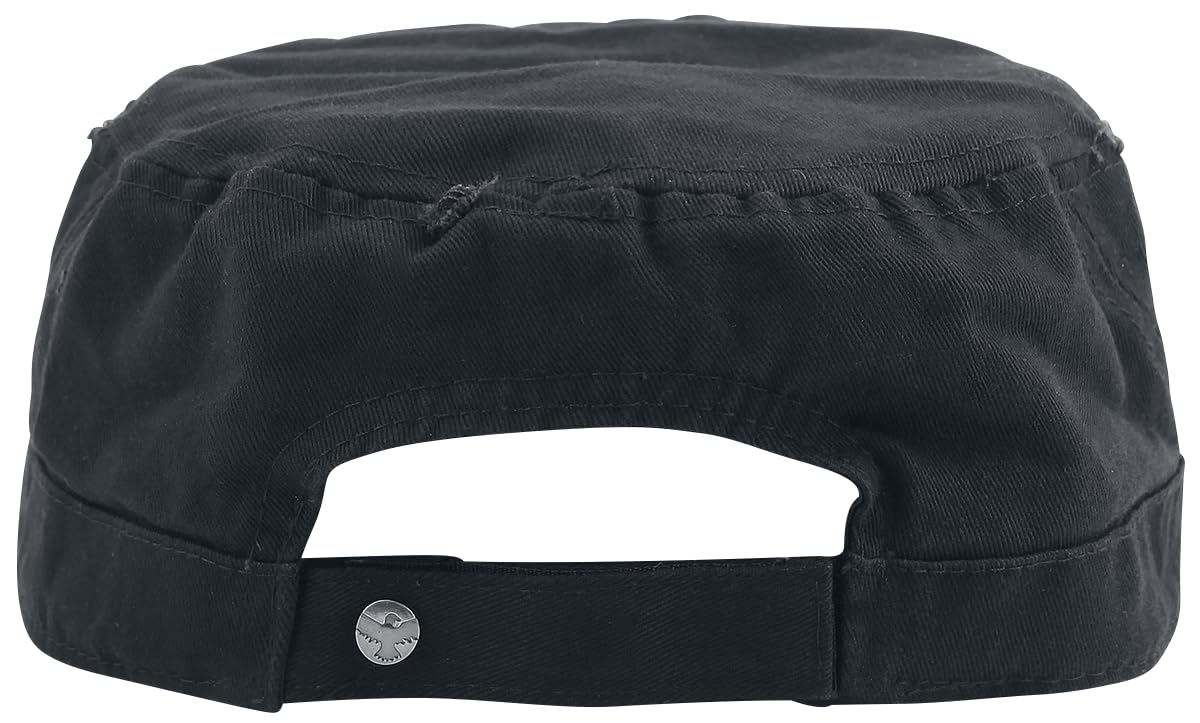 black-premium-army-cap-schwarz-vintage-unisex image 2