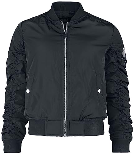 black-premium-by-emp-damen-bomber-jacke-schwarz-streetwear image 6
