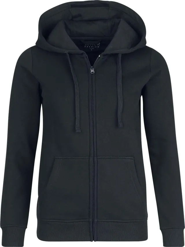 black-premium-kapuzenpullover-damen-schwarz-k-ngurutasche-l image 1