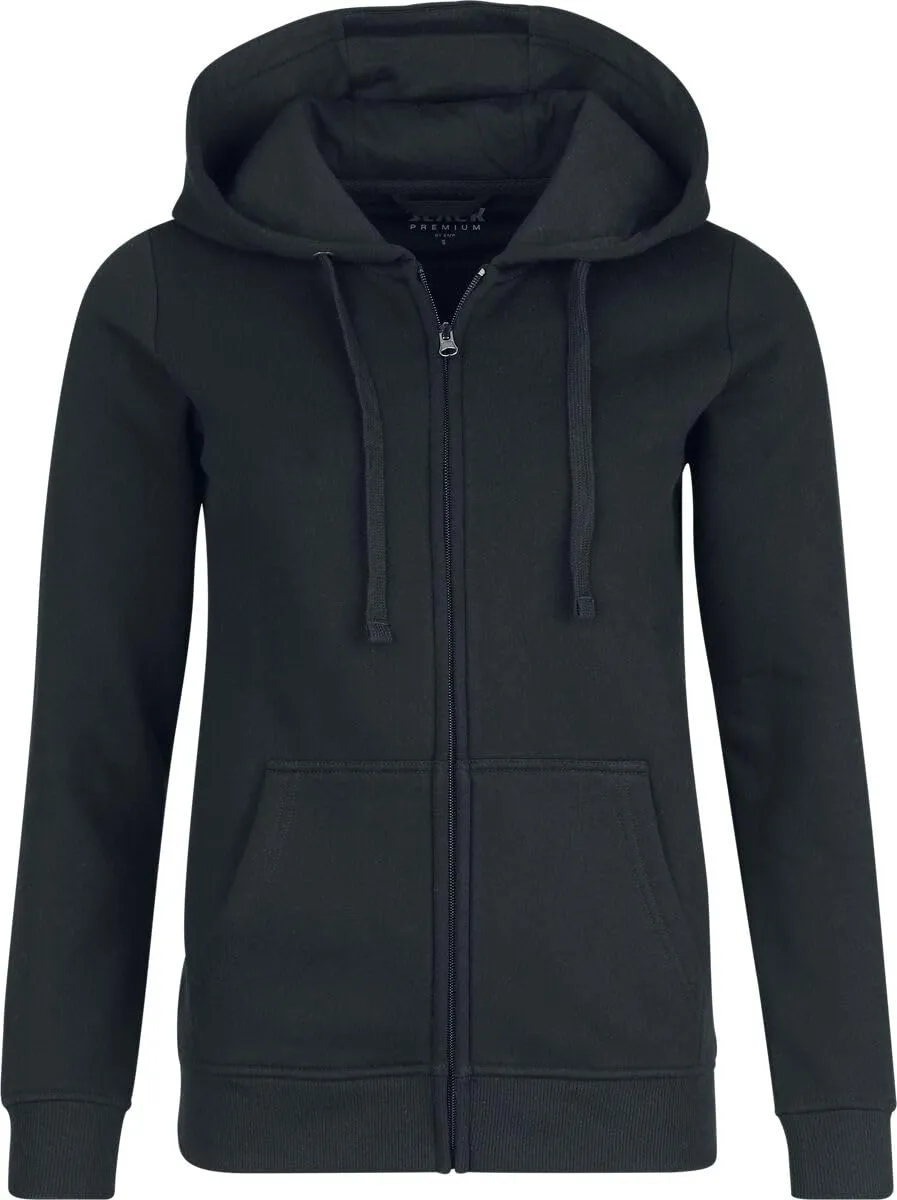 black-premium-kapuzenpullover-damen-schwarz-k-ngurutasche-l image 1