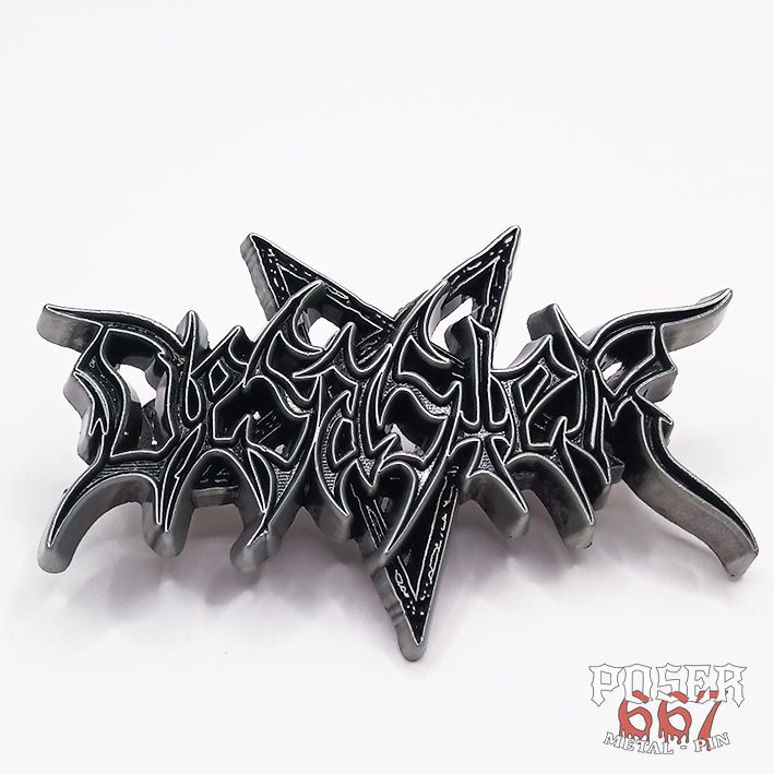desaster-logo-3d-pin-anstecker-6-cm-antik-silber image 3