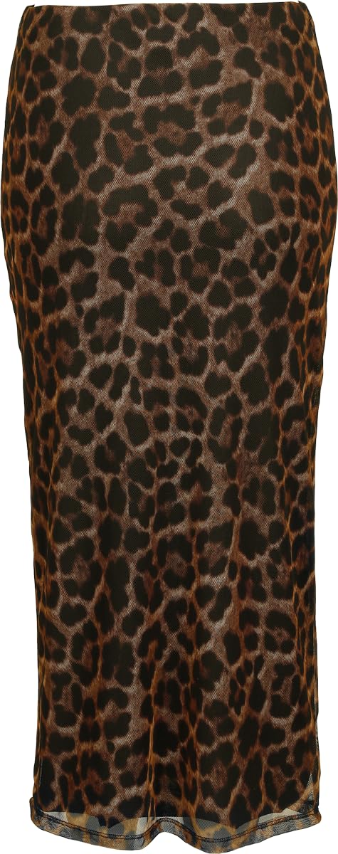 red-by-emp-leopard-rock-damen-rock-multicolor image 3