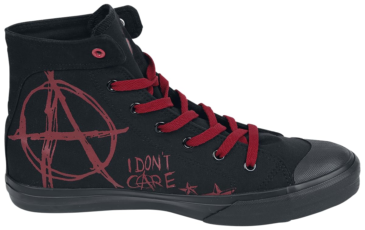 red-by-emp-sneaker-schwarz-rot-mit-print-eu-36 image 6