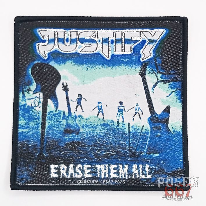 justify-erase-them-all-patch-9-5-cm-schwarzer-rand image 1