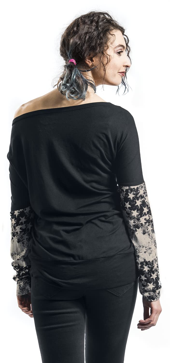 red-by-emp-longsleeves-langarmshirt-schwarz-s-sterne image 7