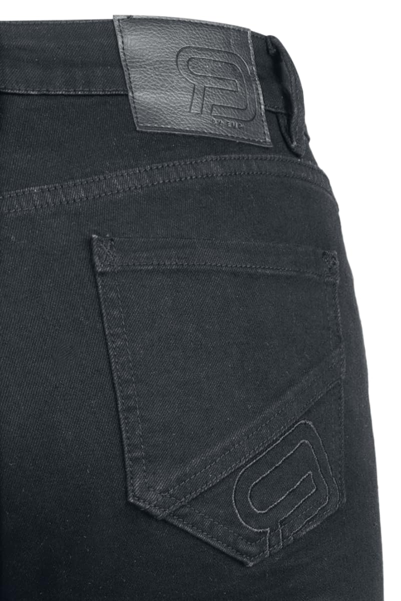 red-by-emp-hosen-damen-boot-cut-jeans-schwarz-30w-32l image 4