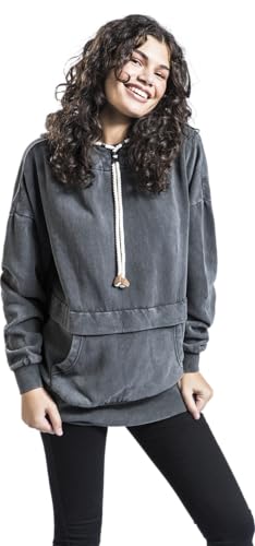 red-by-emp-dunkelgrauer-kapuzenpullover-fleece-damen-hoodie image 8